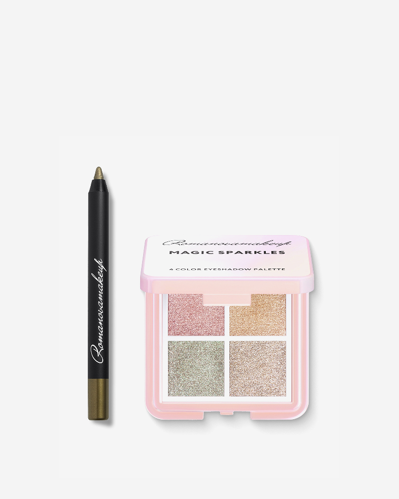 MAGIC SPARKLES + GOLDEN APPLE MINI Палетка теней для век, карандаш для глаз