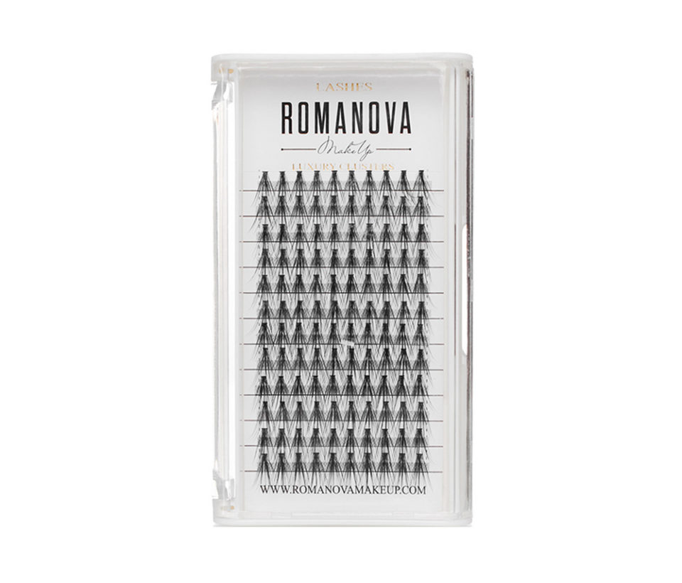 Накладные ресницы-пучки M-Long, Romanovamakeup.