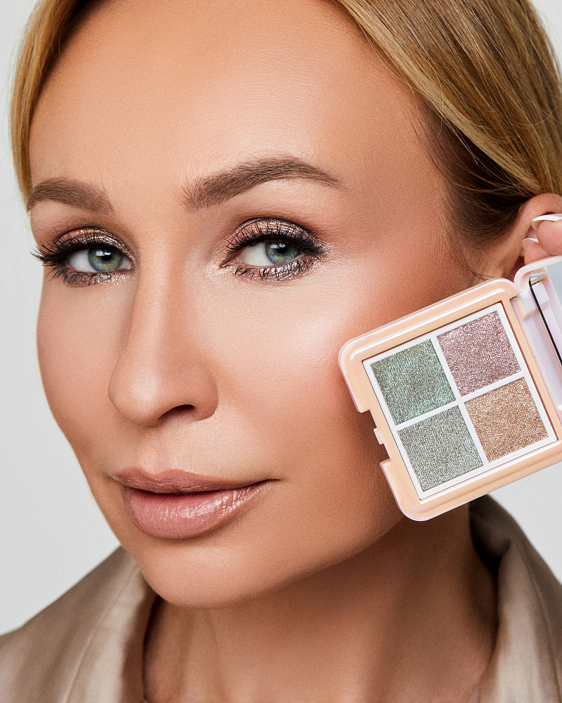 Палетка теней для век 4 Color Eyeshadow Palette MAGIC SPARKLES