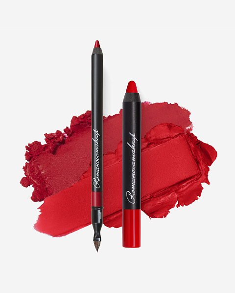 Карандаш для губ, помада QUEEN OF RED
