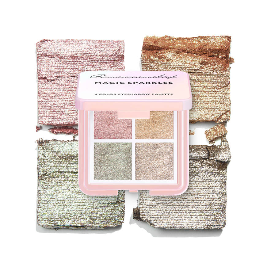 Палетка теней для век 4 Color Eyeshadow Palette MAGIC SPARKLES