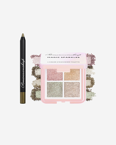 MAGIC SPARKLES + GOLDEN APPLE MINI Палетка теней для век, карандаш для глаз