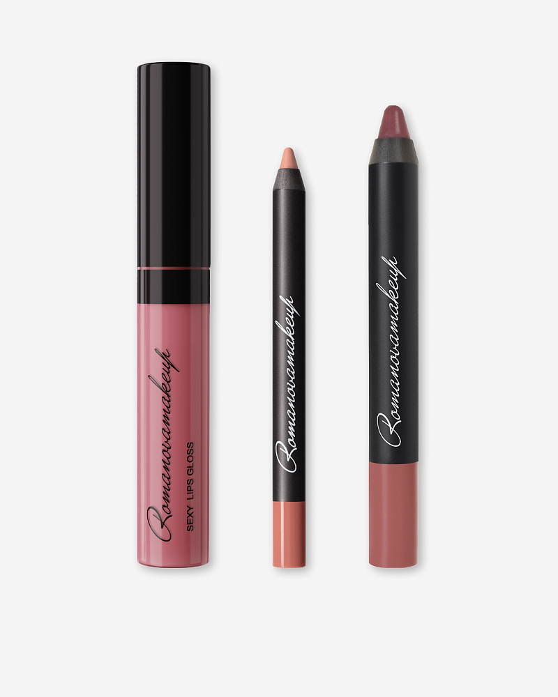 Карандаш для губ, помада, блеск BERRY LIPS