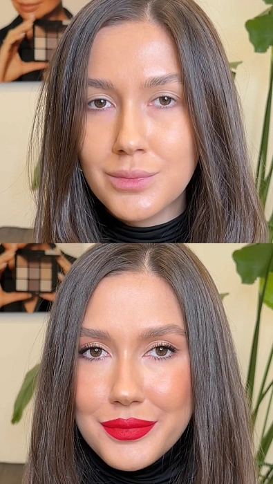 Идеальные красные губы с помадой My perfect red