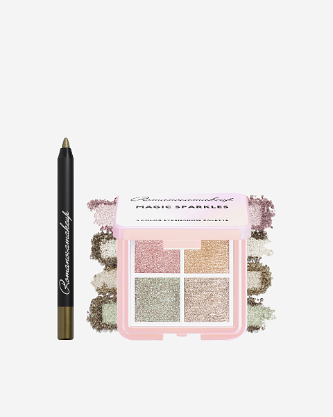 MAGIC SPARKLES + GOLDEN APPLE MINI Палетка теней для век, карандаш для глаз